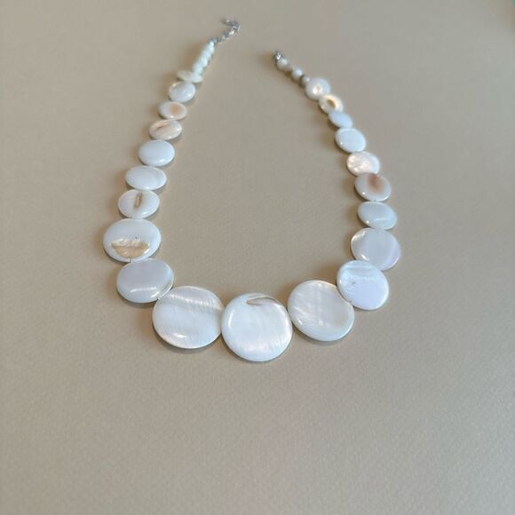 Boho pearl necklace M781 - Picture 4 of 4